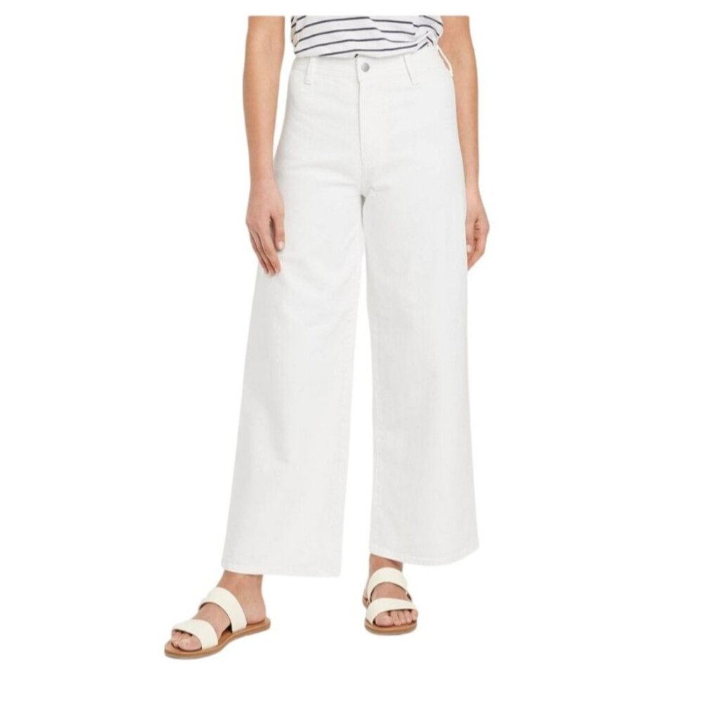 White Sailor Wide Leg High Rise Denim Pants Universal Thread Women's Size 16